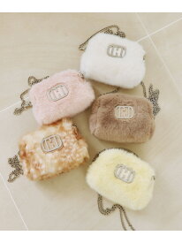 Wink J フェイクファーポシェット JILL by JILL STUART ジル バイ ジル スチュアート バッグ その他のバッグ ブラウン ホワイト ベージュ イエロー ピンク【送料無料】[Rakuten Fashion]