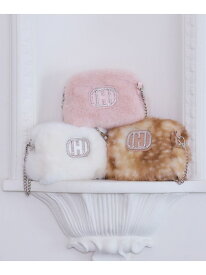 Wink J フェイクファーポシェット JILL by JILL STUART ジル バイ ジル スチュアート バッグ その他のバッグ ブラウン ホワイト ベージュ イエロー ピンク【送料無料】[Rakuten Fashion]