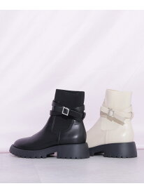ダブルベルトショートブーツ JILL by JILL STUART ジル バイ ジル スチュアート シューズ・靴 その他のシューズ・靴 ブラック ホワイト【送料無料】[Rakuten Fashion]