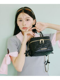 チェーンリボンバニティ JILL by JILL STUART ジル バイ ジル スチュアート バッグ その他のバッグ ブラック ピンク【送料無料】[Rakuten Fashion]