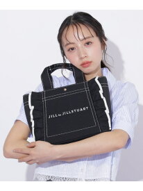 フリルトート小 JILL by JILL STUART ジル バイ ジル スチュアート バッグ その他のバッグ ホワイト ブラック【送料無料】[Rakuten Fashion]