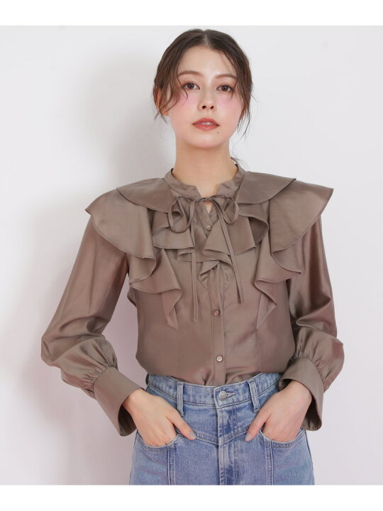 楽天市場】【SALE／50%OFF】長袖ラッフルブラウス JILL by JILL STUART 