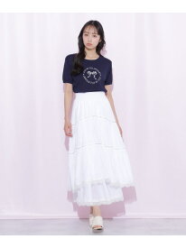 【SALE／55%OFF】コットンライクティアードスカート JILL by JILL STUART ジル バイ ジル スチュアート スカート その他のスカート ピンク ホワイト グレー【RBA_E】【送料無料】[Rakuten Fashion]