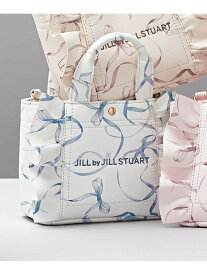 ＜フリルトートミニ＞フルイドリボンプリント JILL by JILL STUART ジル バイ ジル スチュアート バッグ その他のバッグ ホワイト ピンク ブルー【先行予約】*【送料無料】[Rakuten Fashion]