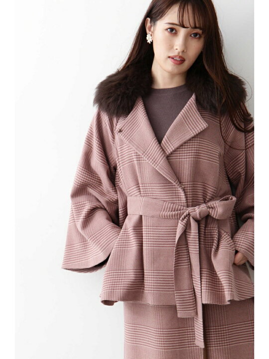 楽天市場】【SALE／50%OFF】クラシカルチェック&ヘリンボンコート JILL 