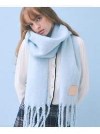 レザータグループヤーンフラッフィーストール/マフラー JILL by JILL STUART ジル バイ ジル スチュアート ファッション雑貨 スカーフ・バンダナ ブルー ホワイト ピンク グリーン【送料無料】[Rakuten Fashion]