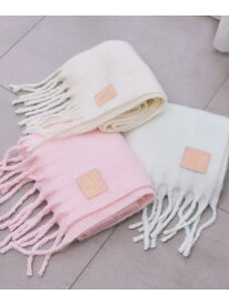 レザータグループヤーンフラッフィーストール/マフラー JILL by JILL STUART ジル バイ ジル スチュアート ファッション雑貨 スカーフ・バンダナ ブルー ホワイト ピンク グリーン【送料無料】[Rakuten Fashion]
