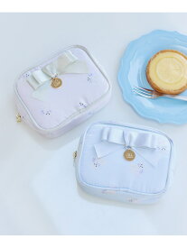 ＜BEARシリーズ＞スクエアポーチ JILL by JILL STUART ジル バイ ジル スチュアート 財布・ポーチ・ケース 財布 ピンク ブルー【送料無料】[Rakuten Fashion]