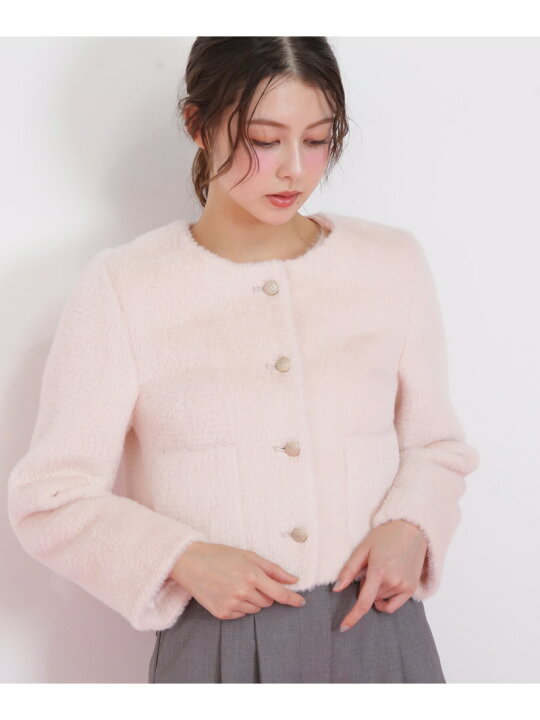 楽天市場】フェイクファーノーカラージャケット JILL by JILL STUART 