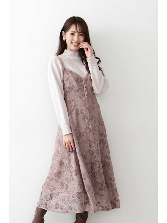 楽天市場】【SALE／30%OFF】リーフモールレースキャミワンピース JILL  