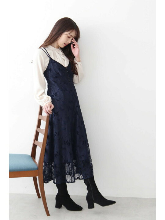 楽天市場】【SALE／30%OFF】リーフモールレースキャミワンピース JILL 