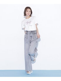 構築パネルワイドデニム JILL by JILL STUART ジル バイ ジル スチュアート パンツ その他のパンツ ブルー グレー【送料無料】[Rakuten Fashion]