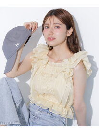 シャーリングシアーリングチェックブブラウス JILL by JILL STUART ジル バイ ジル スチュアート トップス シャツ・ブラウス イエロー ブラック ホワイト【送料無料】[Rakuten Fashion]