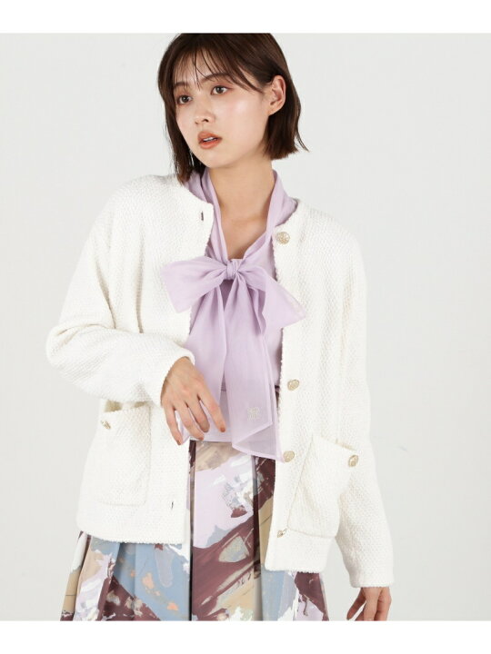 楽天市場】【SALE／50%OFF】エリツキツイードニットカーディガン JILL 