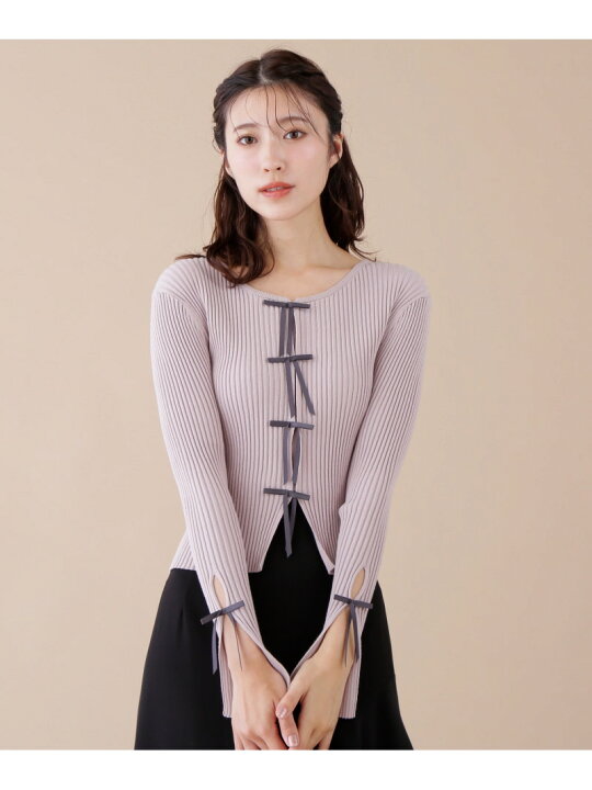 楽天市場】リボンニットカーデライクトップス JILL by JILL STUART 