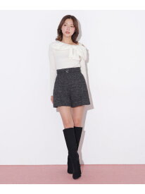ベルト付きショートパンツ JILL by JILL STUART ジル バイ ジル スチュアート パンツ その他のパンツ ブラック グレー ホワイト【先行予約】*【送料無料】[Rakuten Fashion]
