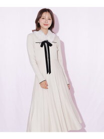 フェイクファーティペット付きニットワンピース JILL by JILL STUART ジル バイ ジル スチュアート ワンピース・ドレス ワンピース グレー ブラック ベージュ【先行予約】*【送料無料】[Rakuten Fashion]