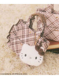 ＜ハローキティコラボ＞チェックフリルトートミニ JILL by JILL STUART ジル バイ ジル スチュアート バッグ その他のバッグ ピンク ブラウン【送料無料】[Rakuten Fashion]