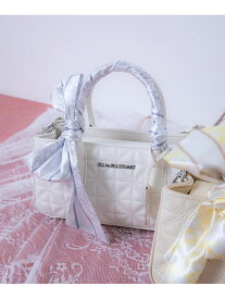 スカーフキルティングトート JILL by JILL STUART ジル バイ ジル スチュアート バッグ その他のバッグ ピンク イエロー ホワイト ブラック ブルー【送料無料】[Rakuten Fashion]