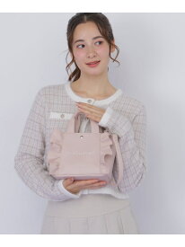 ＜フリルトートミニ＞フェイクレザー JILL by JILL STUART ジル バイ ジル スチュアート バッグ その他のバッグ ピンク ホワイト ブラック【先行予約】*【送料無料】[Rakuten Fashion]