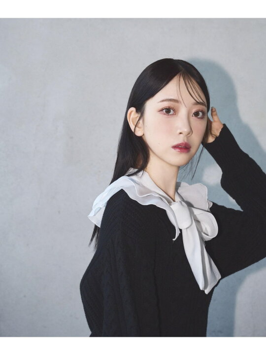 楽天市場】【SALE／50%OFF】ラッフルカラーケーブルミニニット 