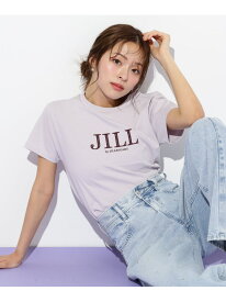 フロッキーロゴTシャツ JILL by JILL STUART ジル バイ ジル スチュアート トップス カットソー・Tシャツ グレー ブルー パープル ホワイト【送料無料】[Rakuten Fashion]