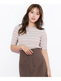 【SALE／30%OFF】マルチボーダーニット JILL by JILL STUART ジル バイ ジル スチュアート トップス ニット ブルー ピンク ブラウン【RBA_E】【送料無料】[Rakuten Fashion]