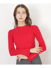 【SALE／30%OFF】袖ボタンリブニット JILL by JILL STUART ジル バイ ジル スチュアート トップス ニット レッド ホワイト ブラック【RBA_E】【送料無料】[Rakuten Fashion]