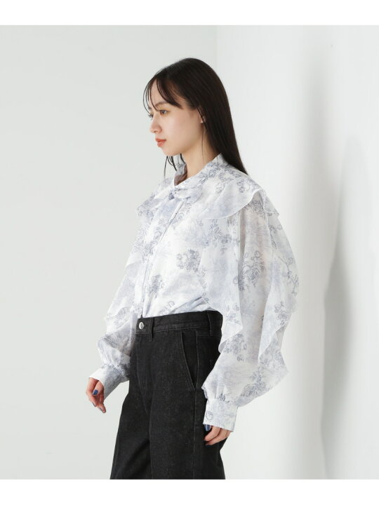 楽天市場】【SALE／30%OFF】トワルドジュイローズプリント ブラウス 