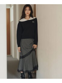 レーストリムマーメイドスカート JILL by JILL STUART ジル バイ ジル スチュアート スカート その他のスカート ブラウン ピンク ブラック【先行予約】*【送料無料】[Rakuten Fashion]