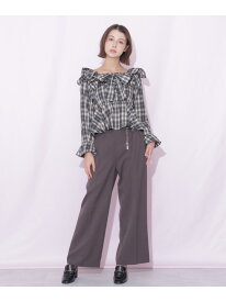 チェーンベルトパンツ JILL by JILL STUART ジル バイ ジル スチュアート パンツ その他のパンツ グレー ブラウン ブルー【送料無料】[Rakuten Fashion]