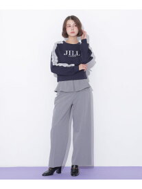 ペプラムワイドパンツ JILL by JILL STUART ジル バイ ジル スチュアート パンツ その他のパンツ ネイビー グレー【先行予約】*【送料無料】[Rakuten Fashion]