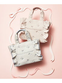 リボン刺繍フリルトートバッグ JILL by JILL STUART ジル バイ ジル スチュアート バッグ その他のバッグ ピンク ブルー【先行予約】*【送料無料】[Rakuten Fashion]