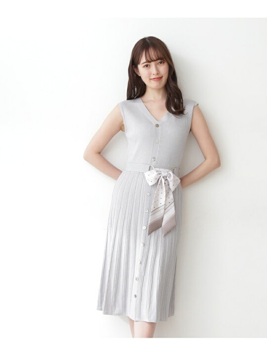 楽天市場】【SALE／20%OFF】スカーフ付ニットワンピース JILL by JILL  