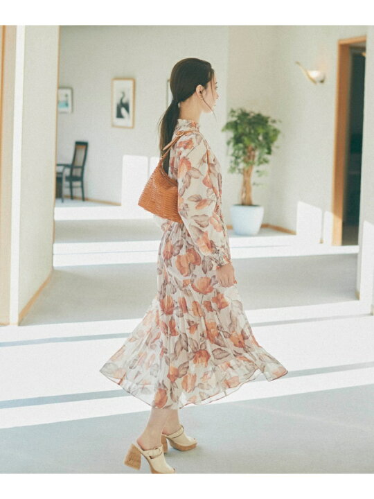 楽天市場】【SALE／30%OFF】アートフラワーシアーワンピース JILL by  