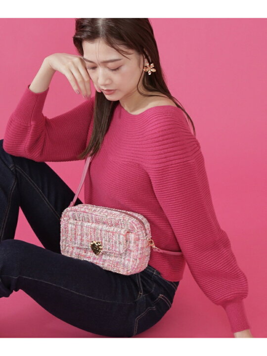 楽天市場】ハートコンチョツイードポシェット JILL by JILL STUART 