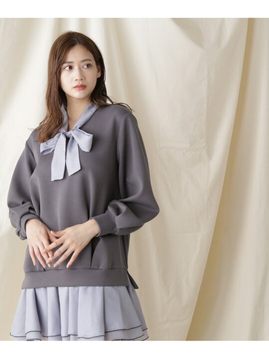 楽天市場】ボウタイ付き裾フレアワンピース JILL by JILL STUART ジル 