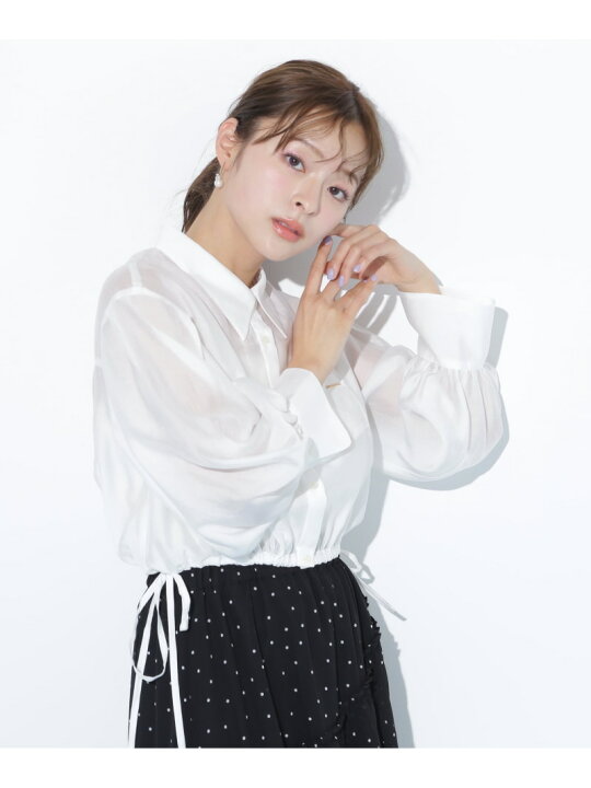 楽天市場】【SALE／30%OFF】短丈シアーシャツ JILL by JILL STUART 