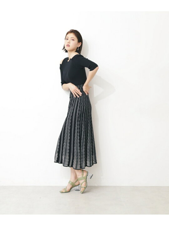 楽天市場】【SALE／60%OFF】レーシーストライプニットワンピース JILL 
