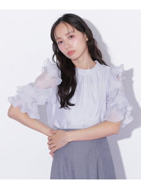 プリーツフリルシアーブラウス JILL by JILL STUART ジル バイ ジル スチュアート トップス シャツ・ブラウス ピンク ホワイト ブルー【送料無料】[Rakuten Fashion]