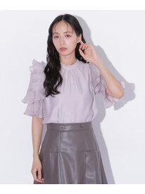 プリーツフリルシアーブラウス JILL by JILL STUART ジル バイ ジル スチュアート トップス シャツ・ブラウス ピンク ホワイト ブルー【送料無料】[Rakuten Fashion]