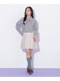 【SALE／28%OFF】サイドプリーツフェイクレザーミニスカート JILL by JILL STUART ジル バイ ジル スチュアート スカート その他のスカート ブラウン ベージュ【RBA_E】【送料無料】[Rakuten Fashion]