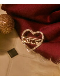 ハートビジューブローチ JILL by JILL STUART ジル バイ ジル スチュアート ファッション雑貨 その他のファッション雑貨 ゴールド シルバー[Rakuten Fashion]