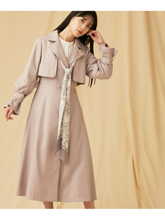 楽天市場】【SALE／60%OFF】スカーフ付きドレストレンチコート JILL by  
