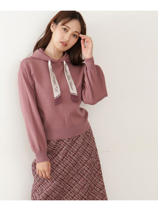 楽天市場】【SALE／50%OFF】ロゴスカーフニットパーカー JILL by JILL 