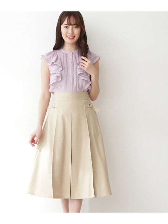 楽天市場】【SALE／20%OFF】バイカラーステッチカルゼスカート JILL by  