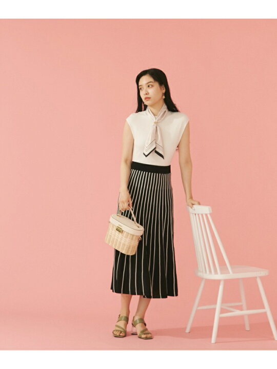 楽天市場】【SALE／50%OFF】[SALONシリーズ] スカーフボウタイニット  