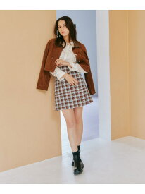 【SALE／64%OFF】ツィードチェックビジュー釦ミニスカート JILL by JILL STUART ジル バイ ジル スチュアート スカート その他のスカート ブルー ピンク ブラック【RBA_E】【送料無料】[Rakuten Fashion]