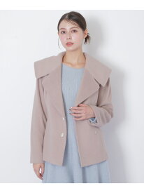 【SALE／55%OFF】ビジュー釦ビッグカラーショートコート JILL by JILL STUART ジル バイ ジル スチュアート ジャケット・アウター その他のジャケット・アウター ベージュ グレー【RBA_E】【送料無料】[Rakuten Fashion]
