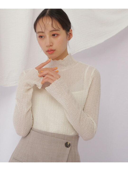 楽天市場】【SALE／50%OFF】シアーシュリンクットトップス JILL by  